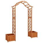 ZNTS Garden Pergola with Planter Solid Firwood 316388