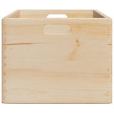 Wooden Box with Handles 40x30x23 cm Solid Wood Pine 4017394