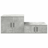 Storage Cabinet 2 pcs Concrete Grey 127 x 41 x 40 cm 866654