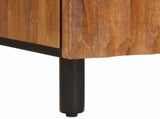 Sideboard Acacia Brown Finish 60 x 33 x 75 cm Solid Mango Wood 4017926