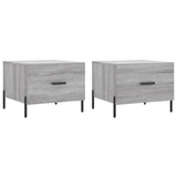 Coffee Tables 2 pcs Grey Sonoma 50x50x40 cm Engineered Wood 829425