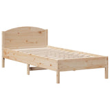 Bed Frame without Mattress 100x200 cm Solid Wood Pine 842614