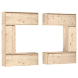 TV Cabinets 6 pcs Solid Wood Pine 3100199