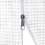 Greenhouse White Polyethylene mesh fabric and galvanised steel 9m 45749