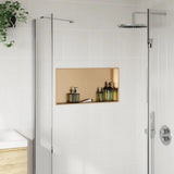 Shower Niche Brushed Gold 62x32x9 cm Stainless Steel 4005129