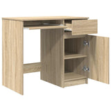 Desk Sonoma Oak 86x49x76 cm Engineered Wood 861825