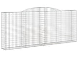 Arched Gabion Basket 300x30x160/180 cm Galvanised Iron 153508