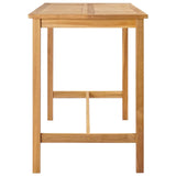 Bar Table Natural 150 x 75 x 105 cm Solid Teak Wood 42030008