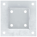 Post Bases Square 12 pcs Silver 91x91 mm Galvanised Steel 42000011