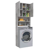 808426 Washing Machine Cabinet Concrete Grey 64x25,5x190 cm