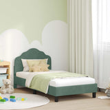Children's Bed Frame with Headboard Sea Green 80 x 160 cm 42010941