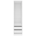 Wardrobe with Drawers White 50x50x200 cm Engineered Wood 800612