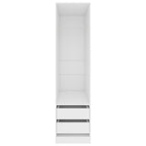 Wardrobe with Drawers White 50x50x200 cm Engineered Wood 800612