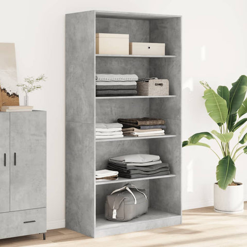 Wardrobe Concrete Grey 100x50x200 cm Engineered Wood 3307732