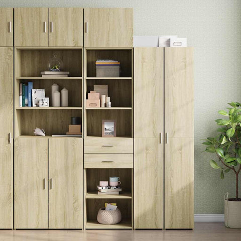 Slim Storage Cabinet Sonoma Oak 50x42.5x225 cm Engineered Wood 3281310