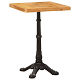 Bistro Table Brown 50 x 50 x 76 cm Solid Mango Wood 42013025
