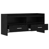 TV Cabinet 100 x 33 x 47 cm Black Oak Engineered Wood 8011156