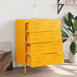 Sideboard Mustard Yellow 68x39x89 cm Steel 842985