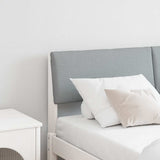 Upholstered Headboard Light Grey 160 cm Solid Pine Wood 879113