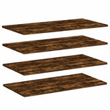 Wall Shelves 4 pcs Smoked Oak 80x40x1,5 cm Engineered Wood 838273