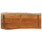 Table Top 90x40x3.8 cm Rectangular Solid Wood Acacia Live Edge 370635