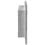 LED Bathroom Mirror Grey Sonoma 100x8.5x37 cm Engineered Wood 856273