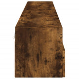 TV Wall Cabinets 2 pcs Smoked Oak 100x30x30 cm Engineered Wood 836891