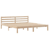 Bookcase Bed without Mattress 180x200 cm Super King Solid Wood Pine 3321944