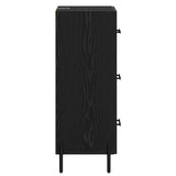 Sideboard Black oak 34 x 34.5 x 90 cm Engineered wood 881569