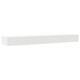 ZNTS White Bed Drawers, 180x36.5x16.5 cm, Made of Engineered Wood 866979
