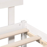 Bed Frame with Headboard White 150 x 200 cm Solid Pine wood 872159
