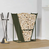 Firewood Rack Olive Green 69.5x35x81 cm Cold-rolled steel 864180