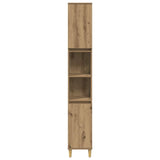 Bathroom Cabinet Artisan Oak 30x30x190 cm Engineered Wood 857103
