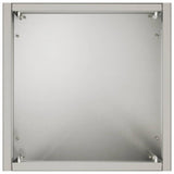Garden Planter 2 pcs Silver 20 x 20 x 40 cm Stainless Steel 8005297