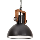 320536 Industrial Hanging Lamp 25 W Black Round 30 cm E27