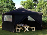 Party Tent Folding Black 292 x 292 x 315 cm Oxford Fabric 42023572