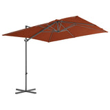 Cantilever Garden Parasol with Steel Pole Terracotta 250x250 cm 312309