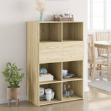 Highboard Sonoma Oak 80x42.5x124 cm Engineered Wood 3281387