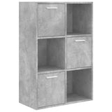 Storage Cabinet Concrete Grey Engineered Wood Medium 801138