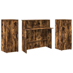 Reception Desk Smoked Oak 180x50x103.5 cm Engineered Wood 3324209