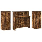 Reception Desk Smoked Oak 180x50x103.5 cm Engineered Wood 3324209