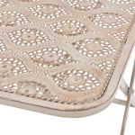 3 Piece Bistro Set Steel White 43149