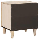 Bedside Cabinet 2 pcs Beige 40 x 33 x 46 cm Solid Acacia wood 4018113