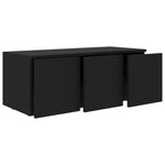 TV Cabinet Black 80x34x30 cm Engineered Wood 801860