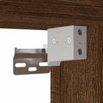 ZNTS 3 Piece Bathroom Furniture Set Brown Oak Engineered Wood 3214679