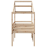 High Sleeper Bed without Mattress 75x190 cm Small Single Solid Wood Pine 3282061