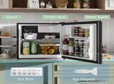 46 Litre Table Top Mini Fridge, Small Fridge with Ice Box, Reversible Door, Adjustable Temperature T3398P344702