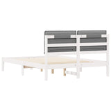 Bed Frame with Upholstered Headboard Light Grey 120 x 200 cm 877843
