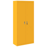 Storage Cabinet Mustard Yellow 90 x 40 x 200 cm Steel 3406175