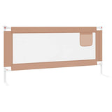 Toddler Safety Bed Rail Taupe 200x25 cm Fabric 10224